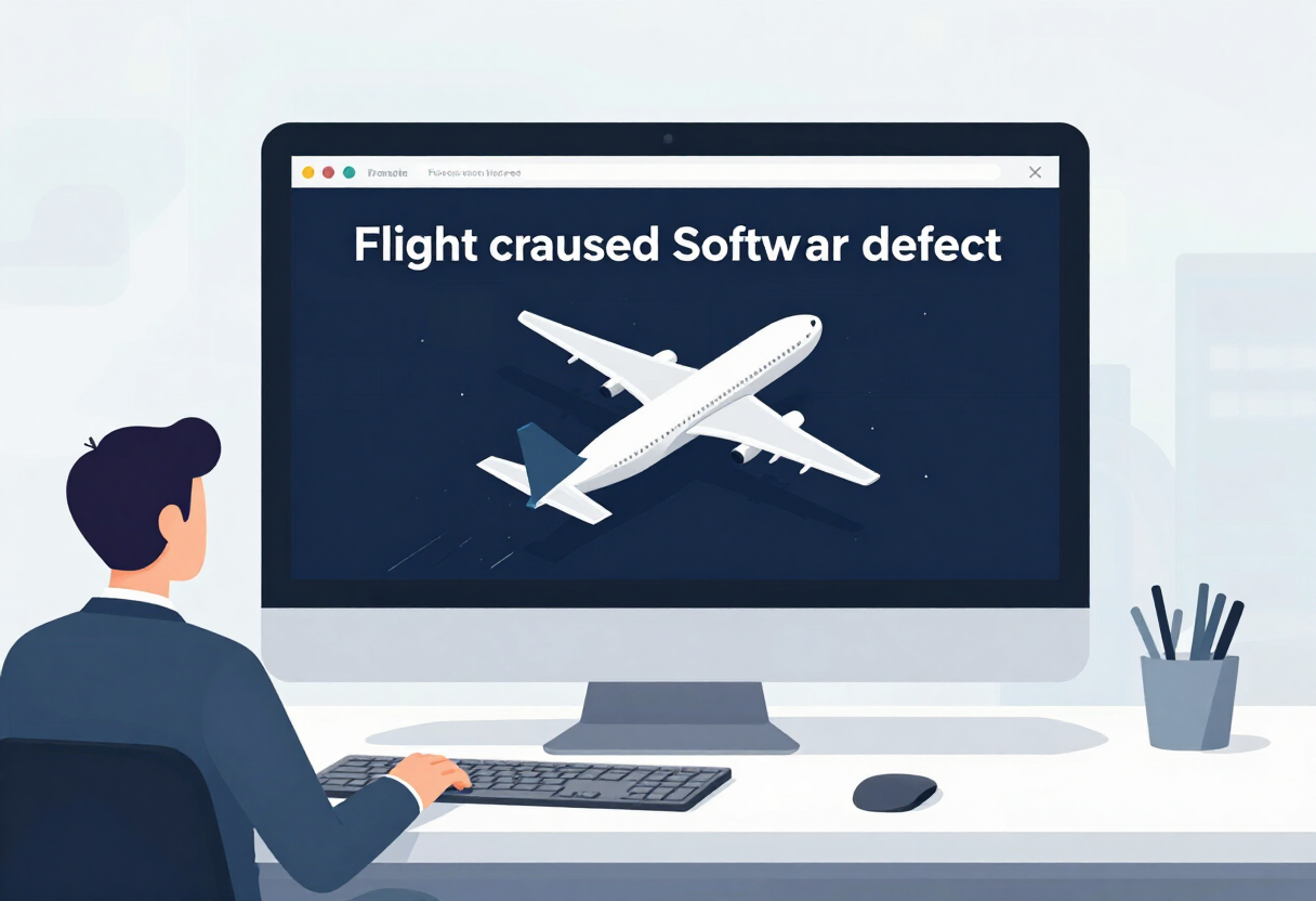 Flight chaos caused by 'millisecond' software defect, report says - BBC